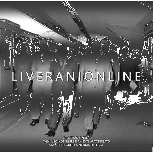 RETROSPETTIVA ITALO VIGLIANESI MINISTRO DEI TRASPORTI nella foto ALL\'INAUGURAZIONE DEL NUOVO TRONCO E LA NUOVA TRATTA DELLA METROPOLITANA DI MILANO \'GOBBA-GORGONZOLA\' NELL\'ANNO 1970 /AGENZIA ALDO LIVERANI SAS