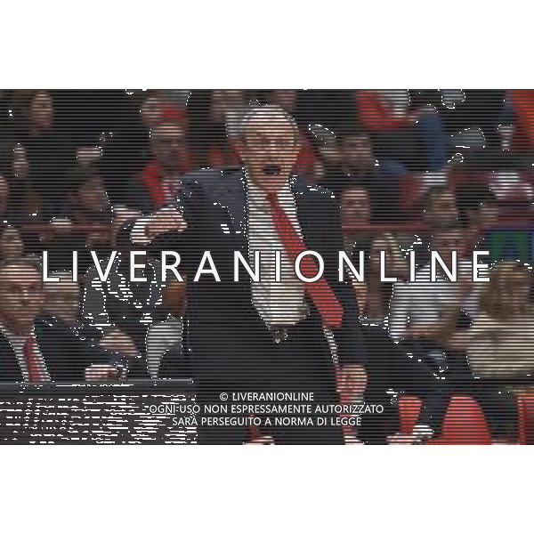 TVRG EA7 Emporio Armani Milano vs Saski Baskonia Vitoria-Gasteiz nella foto Ettore Messina allenatore Olimpia Milano Assago (MI) 28-12-2023 Mediolanum Forum Turkish Airlines Euroleague 17a giornata regular season foto Roberto Garavaglia/ag. Aldo Liverani sas
