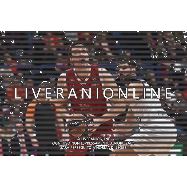 TVRG EA7 Emporio Armani Milano vs Saski Baskonia Vitoria-Gasteiz nella foto Johannes Voigtmann (Olimpia Milano) Assago (MI) 28-12-2023 Mediolanum Forum Turkish Airlines Euroleague 17a giornata regular season foto Roberto Garavaglia/ag. Aldo Liverani sas