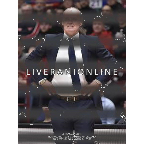 TVRG EA7 Emporio Armani Milano vs Saski Baskonia Vitoria-Gasteiz nella foto Dusko Ivanovic allenatore Saski Baskonia Assago (MI) 28-12-2023 Mediolanum Forum Turkish Airlines Euroleague 17a giornata regular season foto Roberto Garavaglia/ag. Aldo Liverani sas