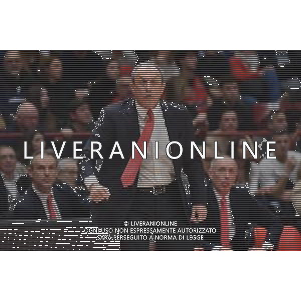 TVRG EA7 Emporio Armani Milano vs Saski Baskonia Vitoria-Gasteiz nella foto Ettore Messina allenatore Olimpia Milano Assago (MI) 28-12-2023 Mediolanum Forum Turkish Airlines Euroleague 17a giornata regular season foto Roberto Garavaglia/ag. Aldo Liverani sas