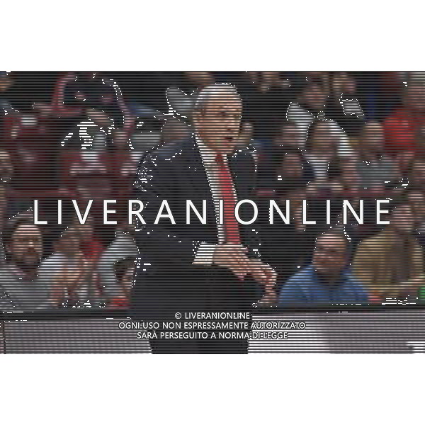 TVRG EA7 Emporio Armani Milano vs Saski Baskonia Vitoria-Gasteiz nella foto Ettore Messina allenatore Olimpia Milano Assago (MI) 28-12-2023 Mediolanum Forum Turkish Airlines Euroleague 17a giornata regular season foto Roberto Garavaglia/ag. Aldo Liverani sas