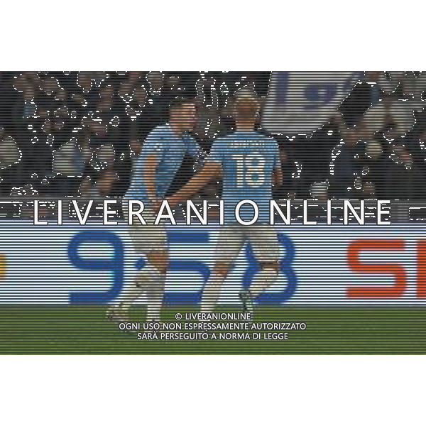 Lazio vs Frosinone - Campionato Serie A TIM - 18 giornata - Stadio Olimpico - Roma 29-12-2023 nella foto Esultanza Marusic e Isaksen ©Federico Gaetano/AGENZIA ALDO LIVERANI SAS