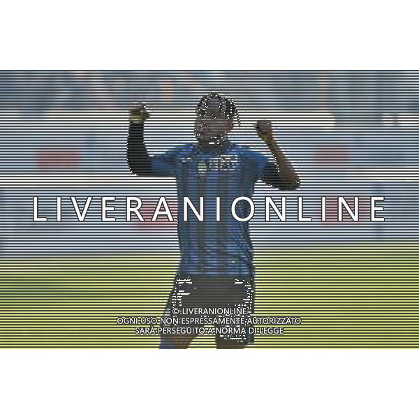 TVRG Atalanta vs Lecce nella foto Ademola Lookman (Atalanta) esulta dopo il gol dell\'1 a 0 Bergamo 30-12-2023 Gewiss Stadium - Stadio Atleti Azzurri d\'Italia Campionato Serie A TIM - 18a giornata foto Roberto Garavaglia/ag. Aldo Liverani sas