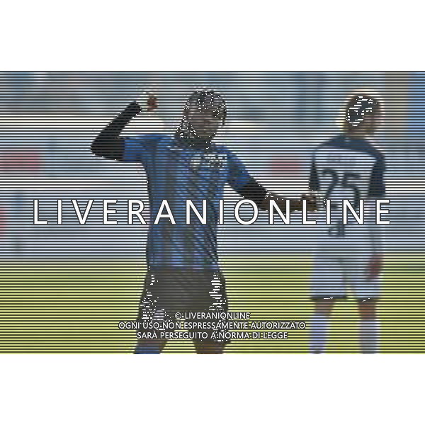 TVRG Atalanta vs Lecce nella foto Ademola Lookman (Atalanta) esulta dopo il gol dell\'1 a 0 Bergamo 30-12-2023 Gewiss Stadium - Stadio Atleti Azzurri d\'Italia Campionato Serie A TIM - 18a giornata foto Roberto Garavaglia/ag. Aldo Liverani sas