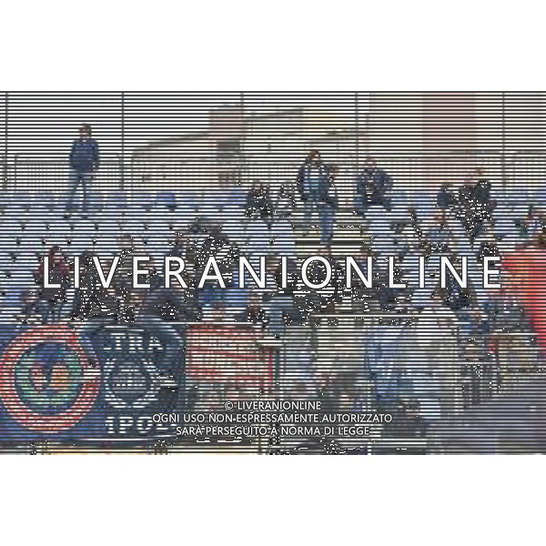 30-12-2023. Cagliari calcio- Empoli F.C. 18° giornata campionato calcio italiano Serie A 2023/2024, Stadio Unipol Domus Cagliari. Foto Salvatore Moi/Agenzia Aldo Liverani s.a.s. Nella foto: Tifosi Empoli in trasferta, nel settore ospiti dello stadio Unipol Domus di Cagiari ©MOI SALVATORE/AGENZIA ALDO LIVERANI SAS