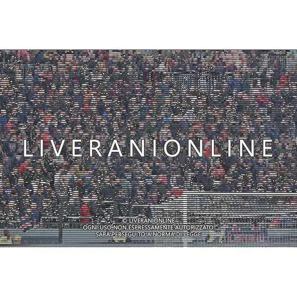 30-12-2023. Cagliari calcio- Empoli F.C. 18° giornata campionato calcio italiano Serie A 2023/2024, Stadio Unipol Domus Cagliari. Foto Salvatore Moi/Agenzia Aldo Liverani s.a.s. Nella foto: Sconvolts, tifosi del Cagliari in casa, nella curva nord dello stadio Unipol Domus di Cagliari ©MOI SALVATORE/AGENZIA ALDO LIVERANI SAS
