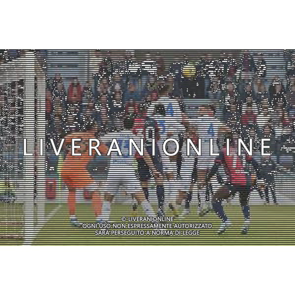 30-12-2023. Cagliari calcio- Empoli F.C. 18° giornata campionato calcio italiano Serie A 2023/2024, Stadio Unipol Domus Cagliari. Foto Salvatore Moi/Agenzia Aldo Liverani s.as. Nella foto: Gol ed esultanza del Cagliari in casa contro Empoli nello stadio Unipol Domus di Cagliari. Segna:Nocolas Viola Cagliari, annullato dopo visione al var ©MOI SALVATORE/AGENZIA ALDO LIVERANI SAS