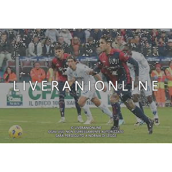 30-12-2023. Cagliari calcio- Empoli F.C. 18° giornata campionato calcio italiano Serie A 2023/2024, Stadio Unipol Domus Cagliari. Foto Salvatore Moi/Agenzia Aldo Liverani s.as. Nella foto: Nocolas Viola Cagliari, sbaglia rigore parato da Elia Caprile Empoli ©MOI SALVATORE/AGENZIA ALDO LIVERANI SAS
