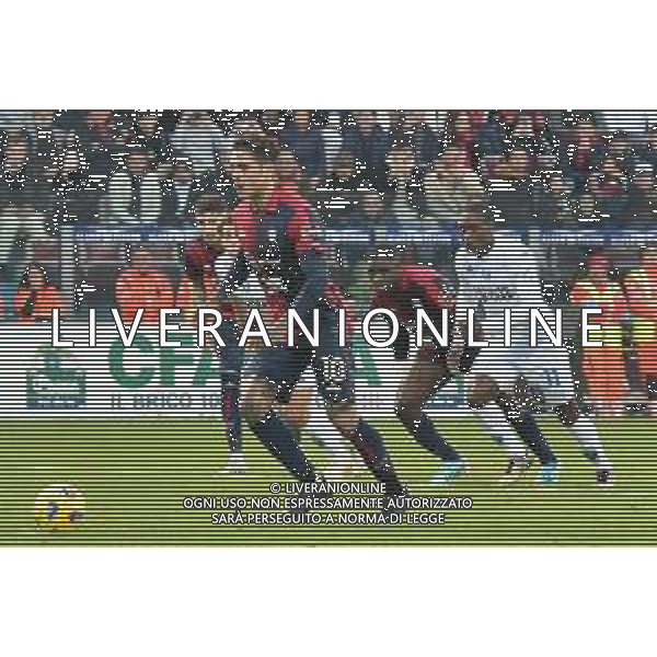 30-12-2023. Cagliari calcio- Empoli F.C. 18° giornata campionato calcio italiano Serie A 2023/2024, Stadio Unipol Domus Cagliari. Foto Salvatore Moi/Agenzia Aldo Liverani s.as. Nella foto: Nocolas Viola Cagliari, sbaglia rigore parato da Elia Caprile Empoli ©MOI SALVATORE/AGENZIA ALDO LIVERANI SAS