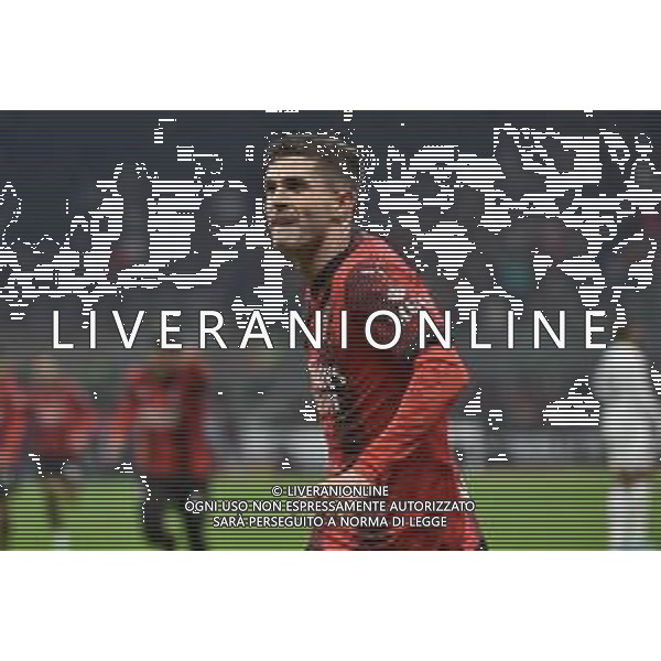 Milan vs Sassuolo nella foto Christian Mate Pulisic (Milan) esulta dopo il gol dell\'1 a 0 Milano 30-12-2023 Stadio Giuseppe Meazza - San Siro Campionato Serie A TIM - 18a giornata foto Roberto Garavaglia/ag. Aldo Liverani sas/AGENZIA ALDO LIVERANI SAS
