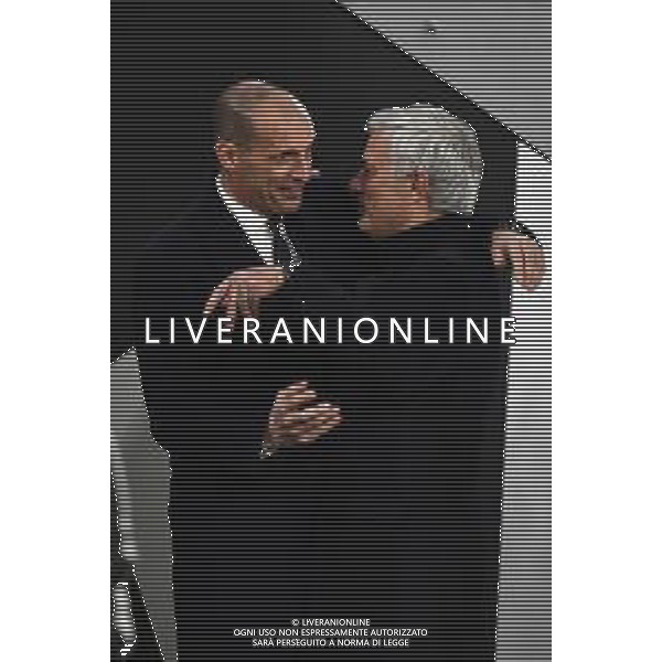 Torino 30.12.2023 Allianz Stadium @Manuela Viganti/Ag. Aldo Liverani sas Juventus vs Roma Campionato Calcio Serie A TIM 2023/2024 18a giornata Nella foto: jose\' mourinho e massimiliano allegri ©Viganti/AGENZIA ALDO LIVERANI SAS