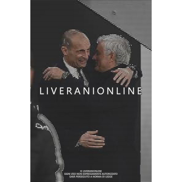 Torino 30.12.2023 Allianz Stadium @Manuela Viganti/Ag. Aldo Liverani sas Juventus vs Roma Campionato Calcio Serie A TIM 2023/2024 18a giornata Nella foto: jose\' mourinho e massimiliano allegri ©Viganti/AGENZIA ALDO LIVERANI SAS