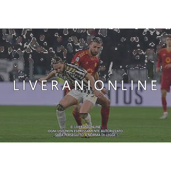 Torino 30.12.2023 Allianz Stadium @Manuela Viganti/Ag. Aldo Liverani sas Juventus vs Roma Campionato Calcio Serie A TIM 2023/2024 18a giornata Nella foto: adrien rabiot e bryan cristante ©Viganti/AGENZIA ALDO LIVERANI SAS
