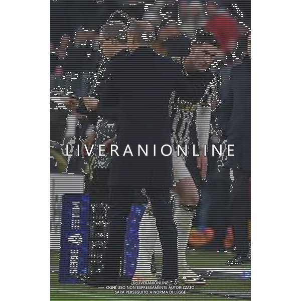 Torino 30.12.2023 Allianz Stadium @Manuela Viganti/Ag. Aldo Liverani sas Juventus vs Roma Campionato Calcio Serie A TIM 2023/2024 18a giornata Nella foto: massimiliano allegri e dusan vlahovic ©Viganti/AGENZIA ALDO LIVERANI SAS