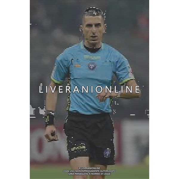 Milan vs Sassuolo nella foto l\'arbitro Livio Marinelli di Tivoli (Roma) Milano 30-12-2023 Stadio Giuseppe Meazza - San Siro Campionato Serie A TIM - 18a giornata foto Roberto Garavaglia/ag. Aldo Liverani sas