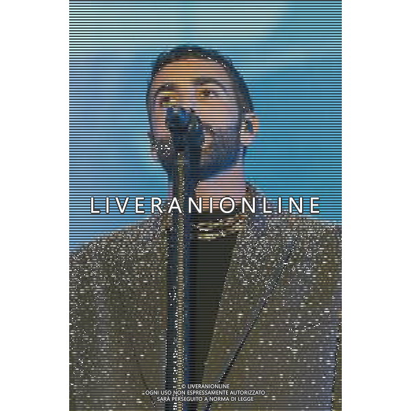 31/1-12-2023/2024. Concerto di capodanno di Marco Mengoni, Fiera Campionaria della Sardegna, Cagliari. Foto Salvatore Moi/Agenzia Aldo Liverani s.as. Nella foto: Marco Mengoni (cantante) ©MOI SALVATORE/AGENZIA ALDO LIVERANI SAS