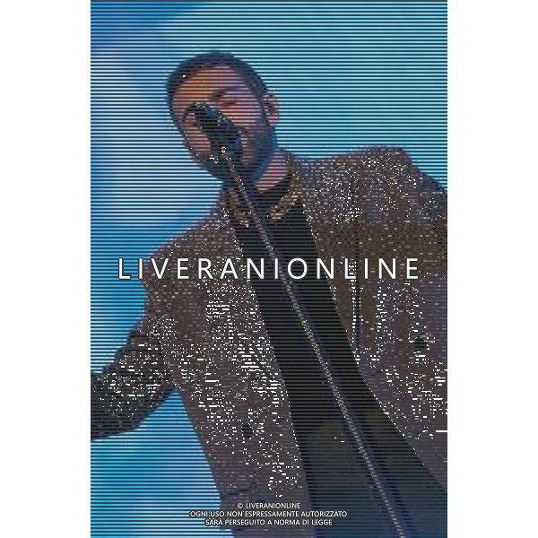 31/1-12-2023/2024. Concerto di capodanno di Marco Mengoni, Fiera Campionaria della Sardegna, Cagliari. Foto Salvatore Moi/Agenzia Aldo Liverani s.as. Nella foto: Marco Mengoni (cantante) ©MOI SALVATORE/AGENZIA ALDO LIVERANI SAS