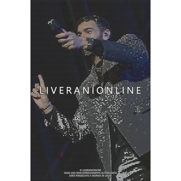 31/1-12-2023/2024. Concerto di capodanno di Marco Mengoni, Fiera Campionaria della Sardegna, Cagliari. Foto Salvatore Moi/Agenzia Aldo Liverani s.as. Nella foto: Marco Mengoni (cantante) ©MOI SALVATORE/AGENZIA ALDO LIVERANI SAS