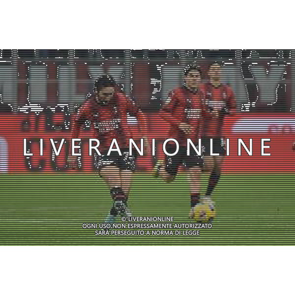Milan vs Cagliari nella foto Yacine Adli (Milan) e sulla DX Luka Romero (Milan) Milano 02-01-2024 Stadio Giuseppe Meazza - San Siro Coppa Italia Frecciarossa - ottavi di finale foto Roberto Garavaglia/ag. Aldo Liverani sas/AGENZIA ALDO LIVERANI SAS