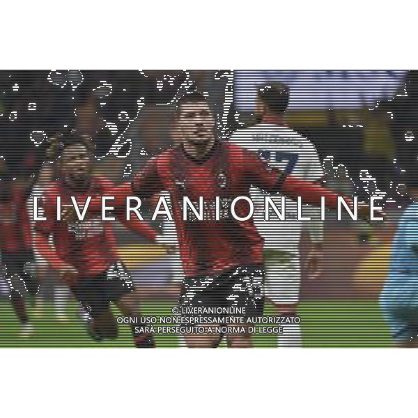 Milan vs Cagliari nella foto Luka Jovic (Milan) esulta dopo il gol dell\'1 a 0 Milano 02-01-2024 Stadio Giuseppe Meazza - San Siro Coppa Italia Frecciarossa - ottavi di finale foto Roberto Garavaglia/ag. Aldo Liverani sas/AGENZIA ALDO LIVERANI SAS