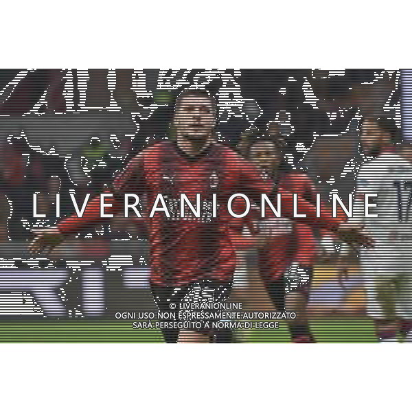 Milan vs Cagliari nella foto Luka Jovic (Milan) esulta dopo il gol dell\'1 a 0 Milano 02-01-2024 Stadio Giuseppe Meazza - San Siro Coppa Italia Frecciarossa - ottavi di finale foto Roberto Garavaglia/ag. Aldo Liverani sas/AGENZIA ALDO LIVERANI SAS