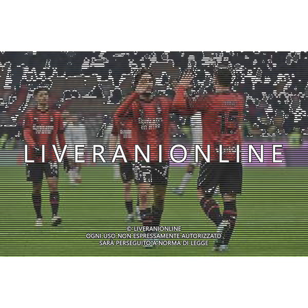 Milan vs Cagliari nella foto esultanza Milan dopo il gol del 2 a 0 Milano 02-01-2024 Stadio Giuseppe Meazza - San Siro Coppa Italia Frecciarossa - ottavi di finale foto Roberto Garavaglia/ag. Aldo Liverani sas/AGENZIA ALDO LIVERANI SAS