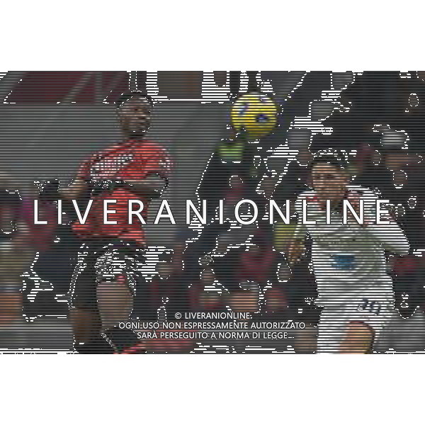Milan vs Cagliari nella foto Chaka Traore\' (Milan) e Alessandro Di Pardo (Cagliari) Milano 02-01-2024 Stadio Giuseppe Meazza - San Siro Coppa Italia Frecciarossa - ottavi di finale foto Roberto Garavaglia/ag. Aldo Liverani sas/AGENZIA ALDO LIVERANI SAS