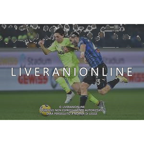 TVRG Atalanta vs Sassuolo nella foto Samuele Mulattieri (Sassuolo) e Sead Kolasinac (Atalanta) Bergamo 03-01-2024 Gewiss Stadium Coppa Italia Frecciarossa - ottavi di finale foto Roberto Garavaglia/ag. Aldo Liverani sas/AGENZIA ALDO LIVERANI SAS