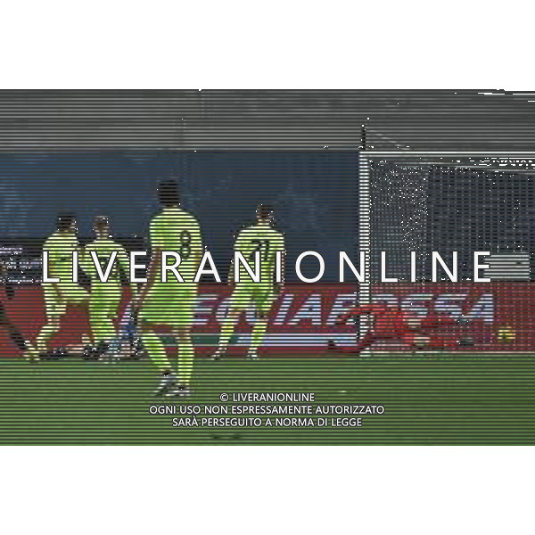 TVRG Atalanta vs Sassuolo nella foto Charles de Ketelaere (Atalanta) segna il gol dell\'1 a 0 Bergamo 03-01-2024 Gewiss Stadium Coppa Italia Frecciarossa - ottavi di finale foto Roberto Garavaglia/ag. Aldo Liverani sas/AGENZIA ALDO LIVERANI SAS