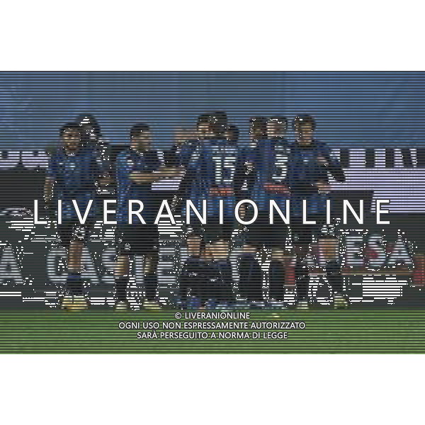 TVRG Atalanta vs Sassuolo nella foto esultanza Atalanta dopo il gol dell\'1 a 0 Bergamo 03-01-2024 Gewiss Stadium Coppa Italia Frecciarossa - ottavi di finale foto Roberto Garavaglia/ag. Aldo Liverani sas/AGENZIA ALDO LIVERANI SAS