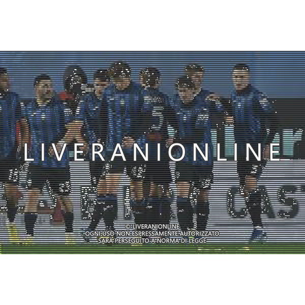 TVRG Atalanta vs Sassuolo nella foto esultanza Atalanta dopo il gol dell\'1 a 0 Bergamo 03-01-2024 Gewiss Stadium Coppa Italia Frecciarossa - ottavi di finale foto Roberto Garavaglia/ag. Aldo Liverani sas/AGENZIA ALDO LIVERANI SAS