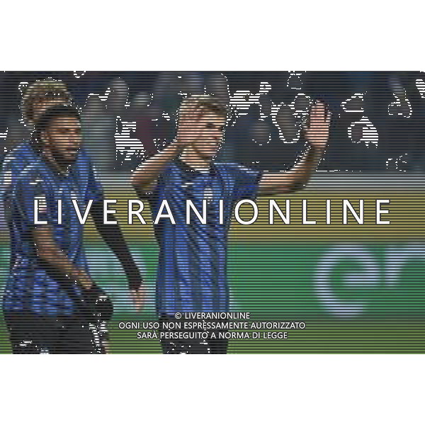 TVRG Atalanta vs Sassuolo nella foto Charles de Ketelaere (Atalanta) esulta dopo il gol del 2 a 0 Bergamo 03-01-2024 Gewiss Stadium Coppa Italia Frecciarossa - ottavi di finale foto Roberto Garavaglia/ag. Aldo Liverani sas/AGENZIA ALDO LIVERANI SAS