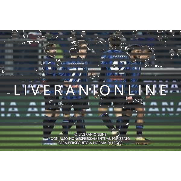 TVRG Atalanta vs Sassuolo nella foto esultanza Atalanta dopo il gol del 3 a 0 Bergamo 03-01-2024 Gewiss Stadium Coppa Italia Frecciarossa - ottavi di finale foto Roberto Garavaglia/ag. Aldo Liverani sas/AGENZIA ALDO LIVERANI SAS