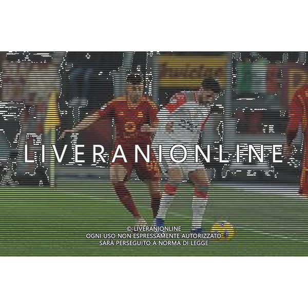 Roma vs Cremonese - Coppa Italia Frecciarossa - Ottavi di finale - Stadio Olimpico - Roma 03-01-2024 nella foto El Shaarawy e Ghiglione ©Federico Gaetano/AGENZIA ALDO LIVERANI SAS