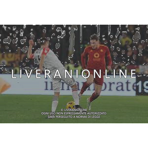 Roma vs Cremonese - Coppa Italia Frecciarossa - Ottavi di finale - Stadio Olimpico - Roma 03-01-2024 nella foto Ravanelli e Belotti andrea ©Federico Gaetano/AGENZIA ALDO LIVERANI SAS