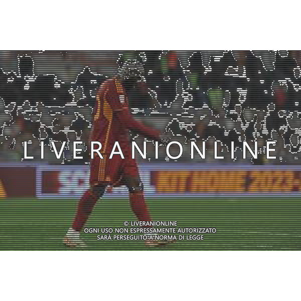 Roma vs Cremonese - Coppa Italia Frecciarossa - Ottavi di finale - Stadio Olimpico - Roma 03-01-2024 nella foto Delusione Lukaku ©Federico Gaetano/AGENZIA ALDO LIVERANI SAS