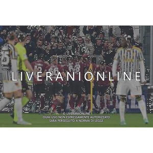 TVMV-Torino 04.01.2024 Allianz Stadium ©Manuela Viganti/Agenzia Aldo Liverani Juventus vs Salernitana Ottavi di Finale Coppa Italia Frecciarossa 2023/2024 Nella foto: esultanza salernitana dopo il gol di ikwuemesi ©Viganti/AGENZIA ALDO LIVERANI SAS