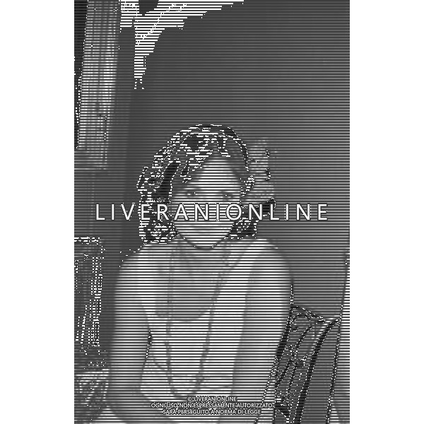 Neg- RETROSPETTIVA MARTINE BROCHARD ATTRICE FRANCESE NELLA FOTO A TERRAZZA MARTINI A MILANO NELL\'ANNO 1978 AG ALDO LIVERANI