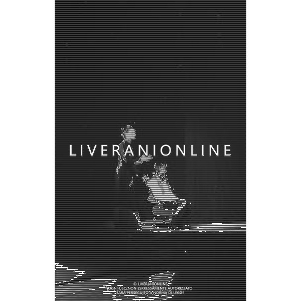 Neg- RETROSPETTIVA MARTINE BROCHARD ATTRICE FRANCESE NELLA FOTO A TEATRO NELLA COMMEDIA DI LAUTREC CON IL MARITO IL REGISTA FRANCO MOLE\' A MILANO NELL\'ANNO 1980 AG ALDO LIVERANI