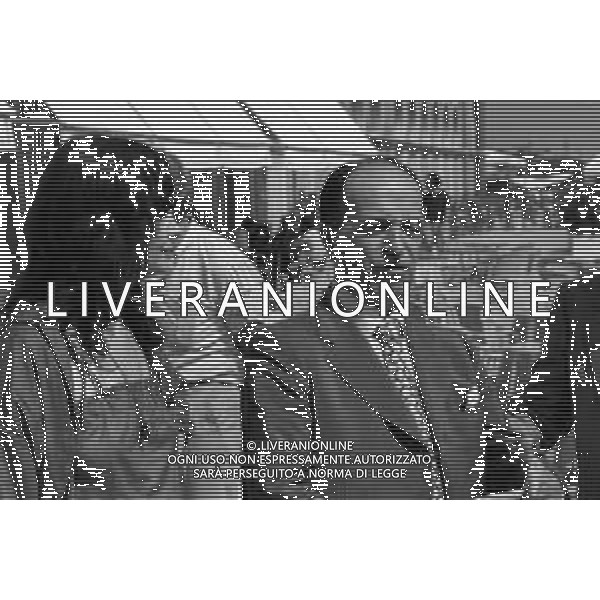 Neg- RETROSPETTIVA MARTINE BROCHARD ATTRICE FRANCESE NELLA FOTO A VENEZIA NELL\'ANNO 1980 CON L\'ONOREVOLE LUIGI PRETI AG ALDO LIVERANI
