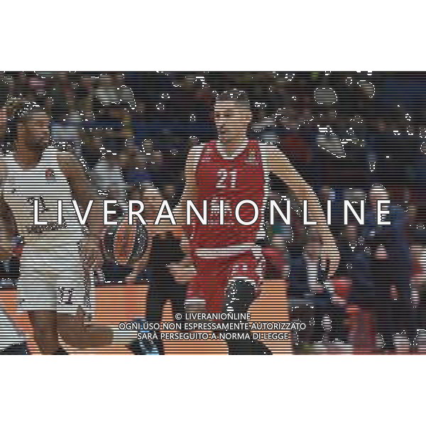 TVRG EA7 Emporio Armani Milano vs Bayern Monaco nella foto Diego Flaccadori (Olimpia Milano) Assago (MI) 05-01-2024 Mediolanum Forum Turkish Airlines EuroLeague 19a giornata regular season foto Roberto Garavaglia/Agenzia Aldo Liverani sas