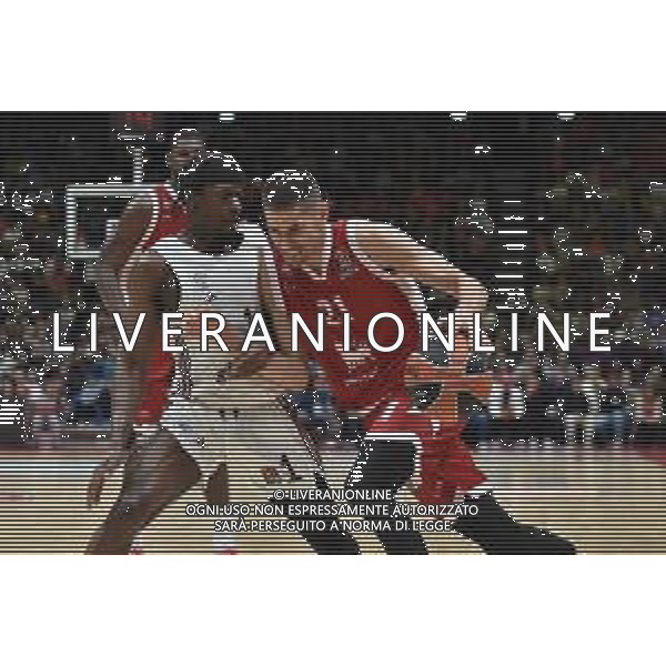 TVRG EA7 Emporio Armani Milano vs Bayern Monaco nella foto Sylvain Francisco (Bayern Monaco) e Diego Flaccadori (Olimpia Milano) Assago (MI) 05-01-2024 Mediolanum Forum Turkish Airlines EuroLeague 19a giornata regular season foto Roberto Garavaglia/Agenzia Aldo Liverani sas