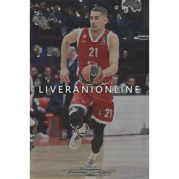 TVRG EA7 Emporio Armani Milano vs Bayern Monaco nella foto Diego Flaccadori (Olimpia Milano) Assago (MI) 05-01-2024 Mediolanum Forum Turkish Airlines EuroLeague 19a giornata regular season foto Roberto Garavaglia/Agenzia Aldo Liverani sas