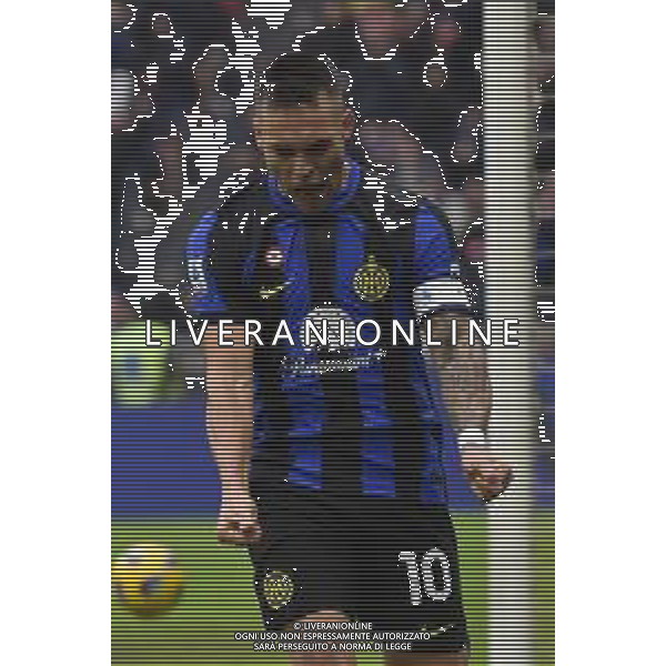 Inter vs Hellas Verona nella foto Lautaro Martinez (Inter) esulta dopo il gol dell\'1 a 0 Milano 06-01-2024 Stadio Giuseppe Meazza - San Siro Campionato Serie A TIM - 19a giornata foto Roberto Garavaglia/Agenzia Aldo Liverani sas/AGENZIA ALDO LIVERANI SAS