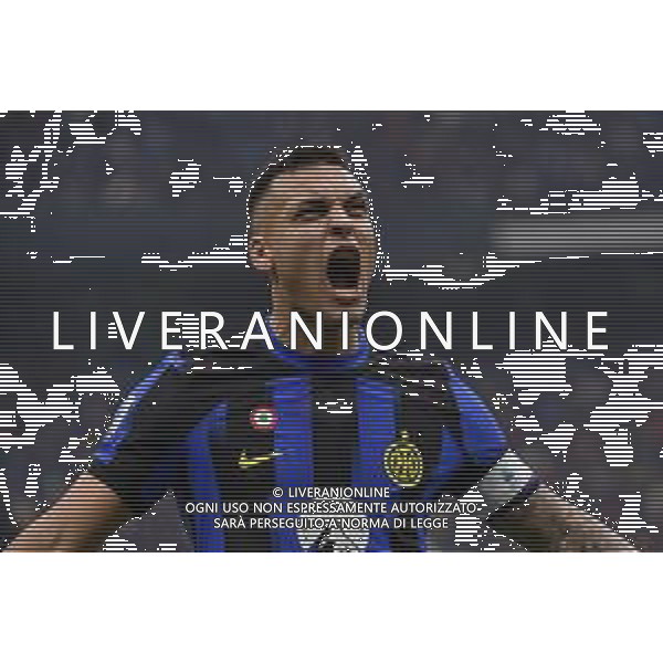 Inter vs Hellas Verona nella foto Lautaro Martinez (Inter) esulta dopo il gol dell\'1 a 0 Milano 06-01-2024 Stadio Giuseppe Meazza - San Siro Campionato Serie A TIM - 19a giornata foto Roberto Garavaglia/Agenzia Aldo Liverani sas/AGENZIA ALDO LIVERANI SAS