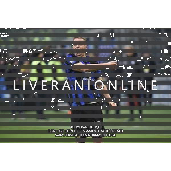 Inter vs Hellas Verona nella foto Davide Frattesi (Inter) esulta dopo il gol del 2 a 1 Milano 06-01-2024 Stadio Giuseppe Meazza - San Siro Campionato Serie A TIM - 19a giornata foto Roberto Garavaglia/Agenzia Aldo Liverani sas/AGENZIA ALDO LIVERANI SAS