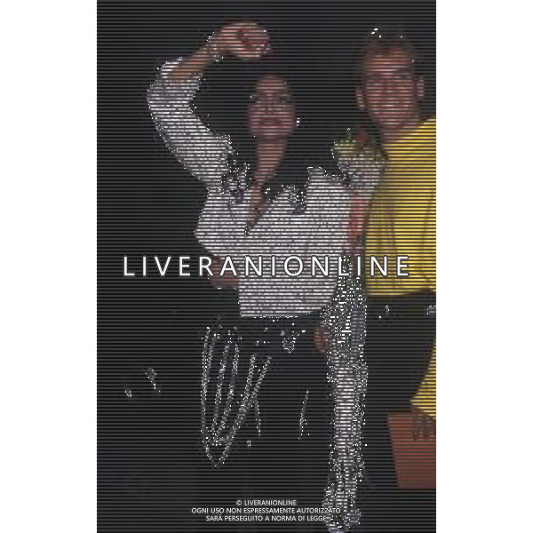 DIAP-RETROSPETTIVA LATOYA JACKSON CANTANTE NELLA FOTO LATOYA JACKSON NELL\'ANNO 1989 CON TIMOTHY RICHARDS FOTO JAMES SAVOIA-AG ALDO LIVERANI SAS  