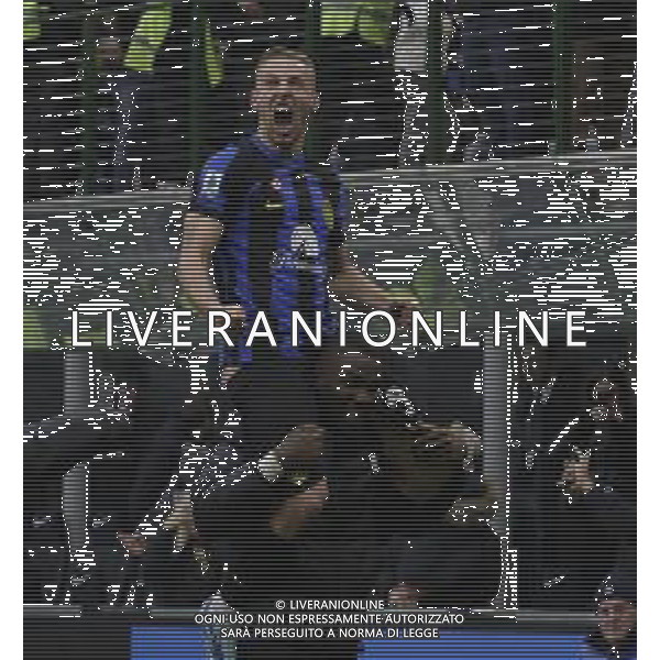 06-01-2024 MILANO-CAMPIONATO DI CALCIO SERIE A INTER VERONA NELLA FOTO DAVIDE FRATTESI DOPO GOAL FOTO PAOLO GIAMPIETRI-AG ALDO LIVERANI SAS