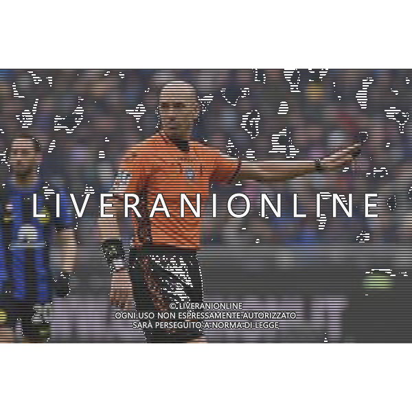Inter vs Hellas Verona nella foto l\'arbitro Michael Fabbri di Ravenna Milano 06-01-2024 Stadio Giuseppe Meazza - San Siro Campionato Serie A TIM - 19a giornata foto Roberto Garavaglia/Agenzia Aldo Liverani sas